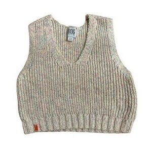 BDG Urban Outfitters Multicolor Confetti Knit V-Neck Sweater Vest Womens Small